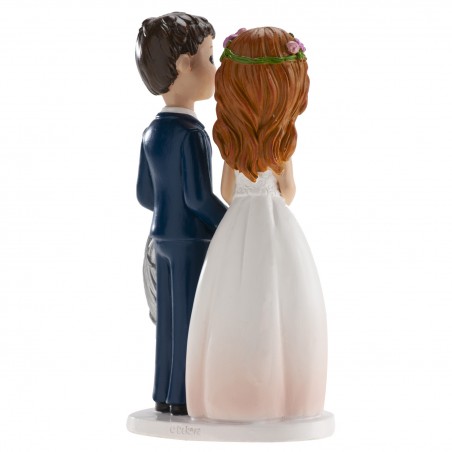 Figure de gâteau pour mariage mariés cœur