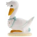 Figurine de gâteau cigogne pour baptême ou baby shower