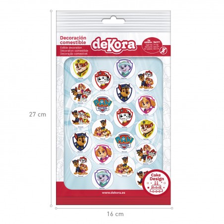 Lot de 20 mini disques paw patrol