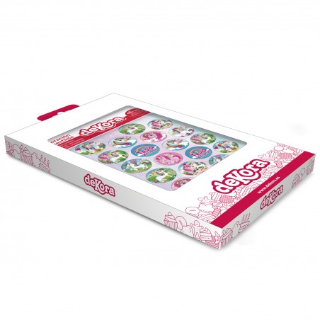 Pack de 20 mini disques licorne