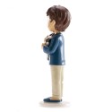 Figure de gâteau enfant communion avec chiot