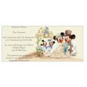 Invitations de mariage Mickey Mouse