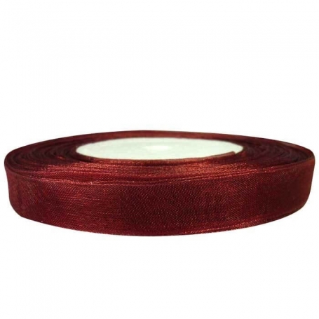 Ruban Organza Grenat