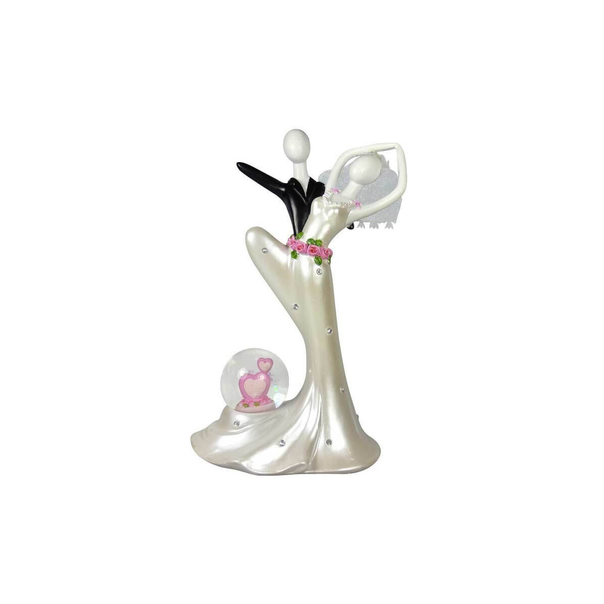 Figure de mariés élégants pour des cadeaux invités de mariage