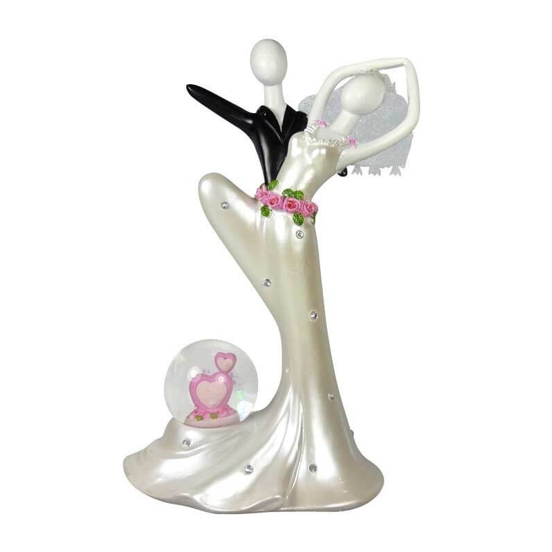 Figure de mariés élégants pour des cadeaux invités de mariage