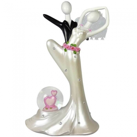 Figure de mariés élégants pour des cadeaux invités de mariage