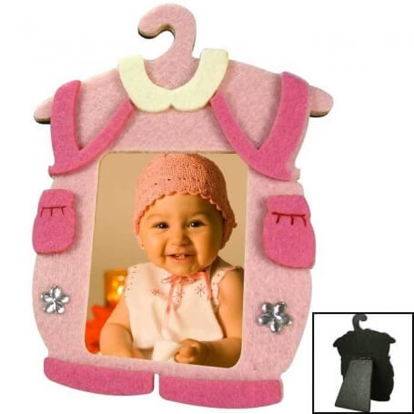 Porte Photo Bapteme Rose