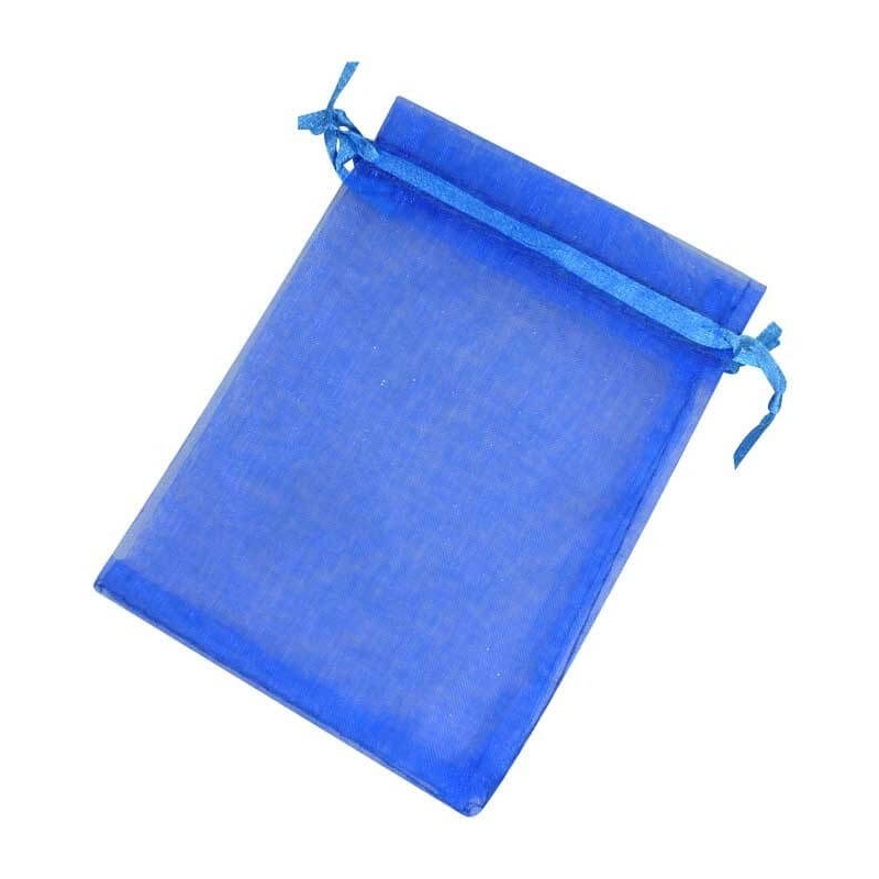 Pochettes organza bleu