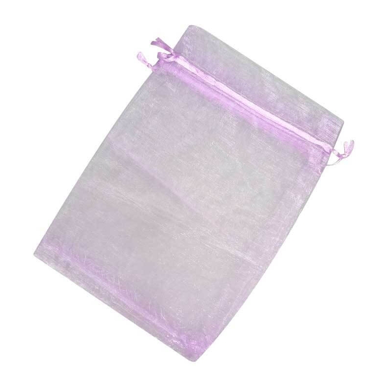 Pochettes organza mauve 10x13