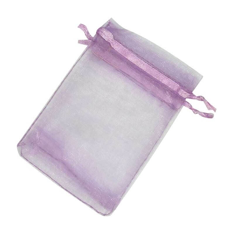 Pochettes organza mauve