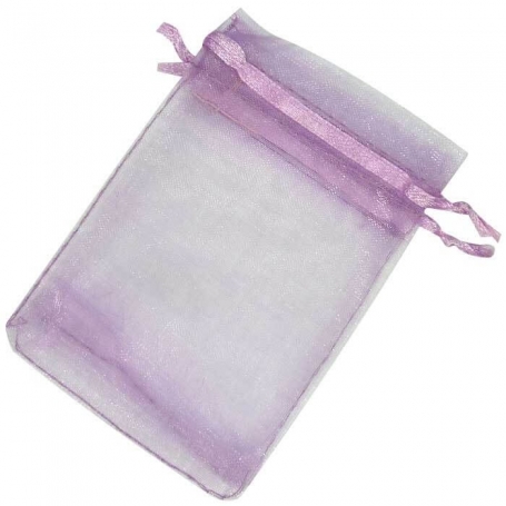 Pochettes organza mauve