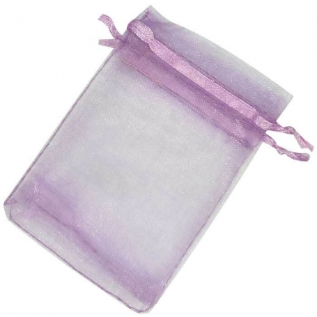 Sachets en organza colorés 7 x 10