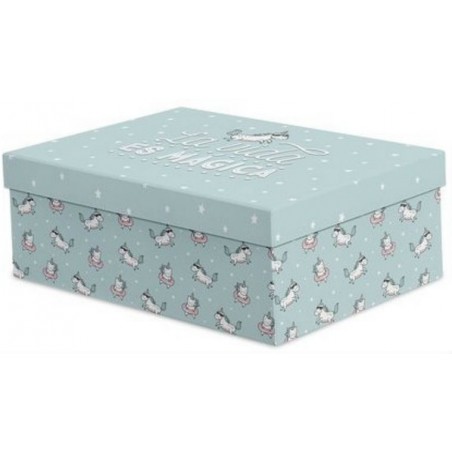 Pack de 4 boîtes licorne life is magic