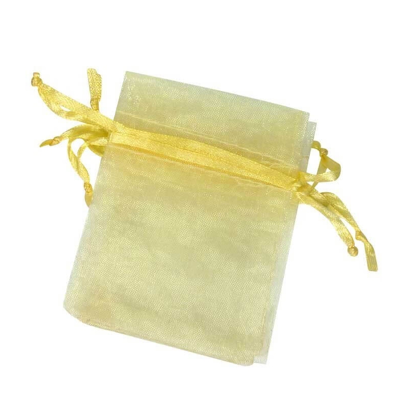 Sacs en organza champagne 7 x 10