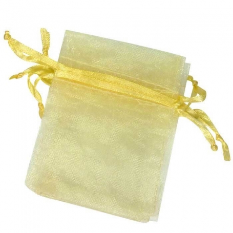 Sachets organza champagne 7 x 10