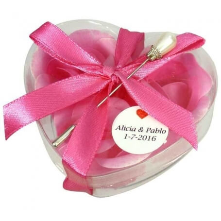 mariage cadeau rose savon