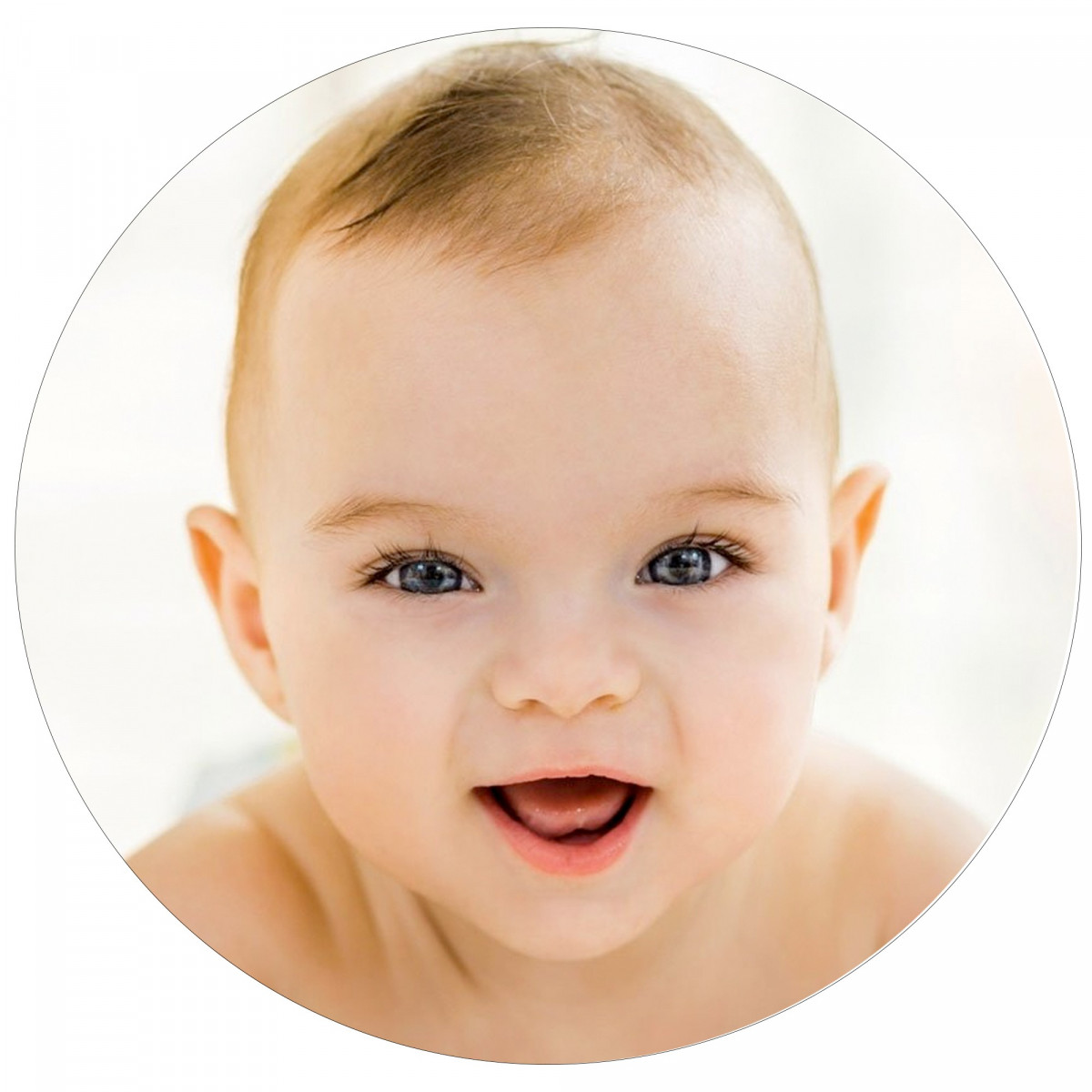 Autocollant rond de 3 cm personnalisé avec photo ou logo