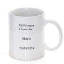 Tasse de communion garçon personnalisée avec texte et nom