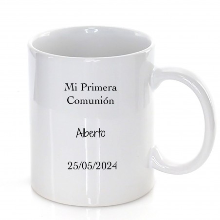 Tasse enfant communion personnalisée avec texte et nom