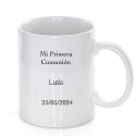 Tasse de communion fille personnalisée avec phrase et nom