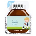 Nutella de 15 grammes pour un service personnalisé avec autocollant enfant de communion