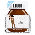Nutella de 15 grammes pour un service personnalisé avec un autocollant de mariage