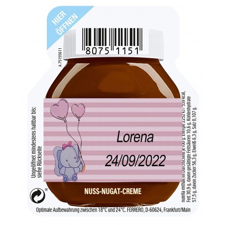 Nutella 15 grammes pour un service personnalisé avec...