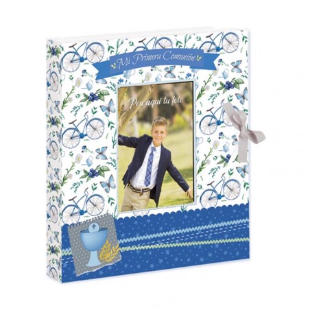Livre enfant communion avec fermeture en ruban