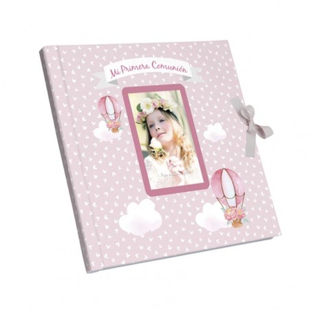 Livre Photo Communion Fille avec Fermeture Nœud