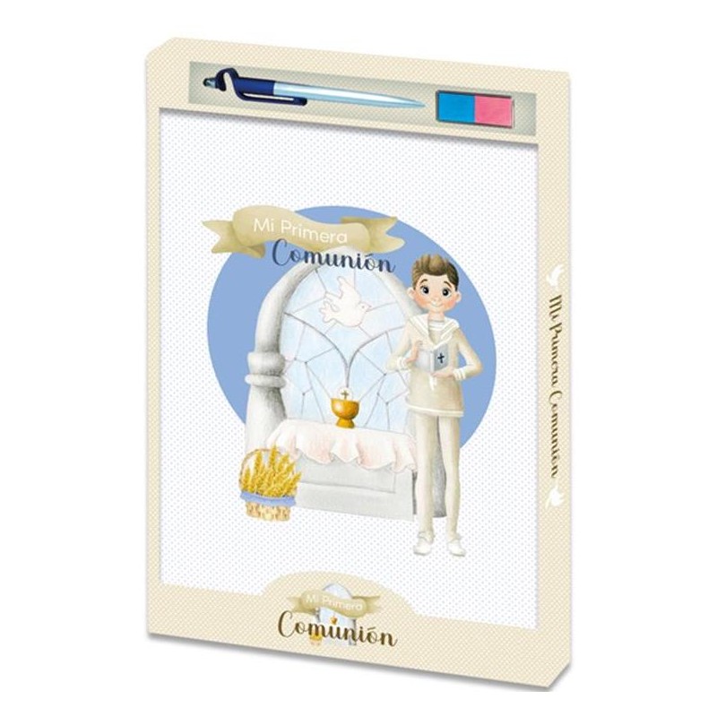 Livre de communion pour empreintes digitales et photo avec stylo et tampon