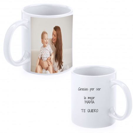 Mug personnalisé avec photo et texte