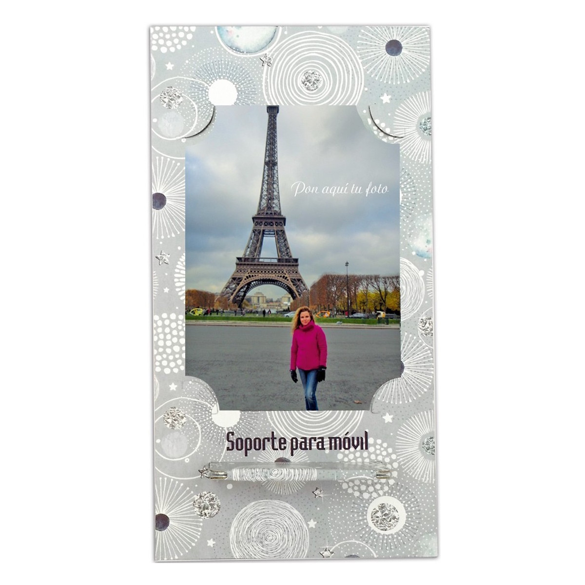 Support avec espace pour deux photos