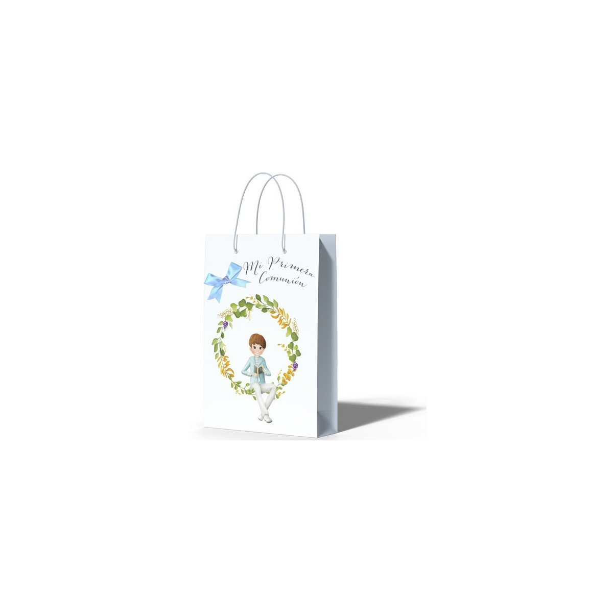 Sac moyen garçon communion assis