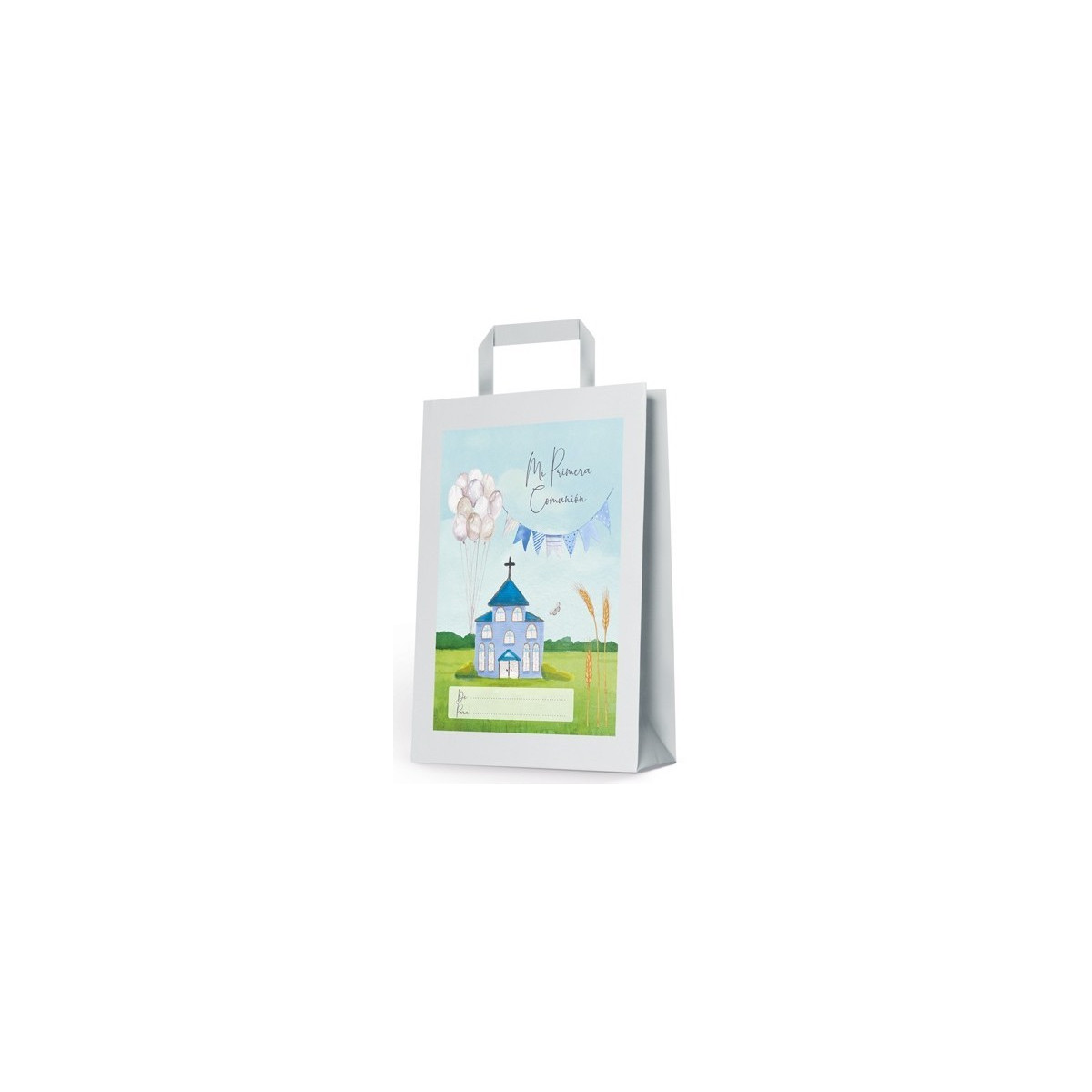 Petit sac de communion église bleue