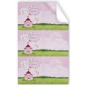 Pack de 9 autocollants de communion église rose