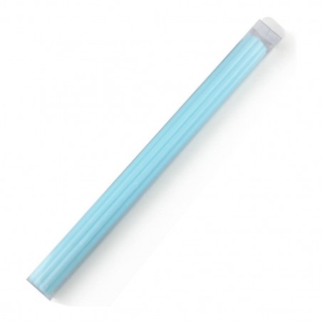 Bougie Bleue Nervurée pour Baptême