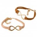 Bracelet infini bicolore assorti