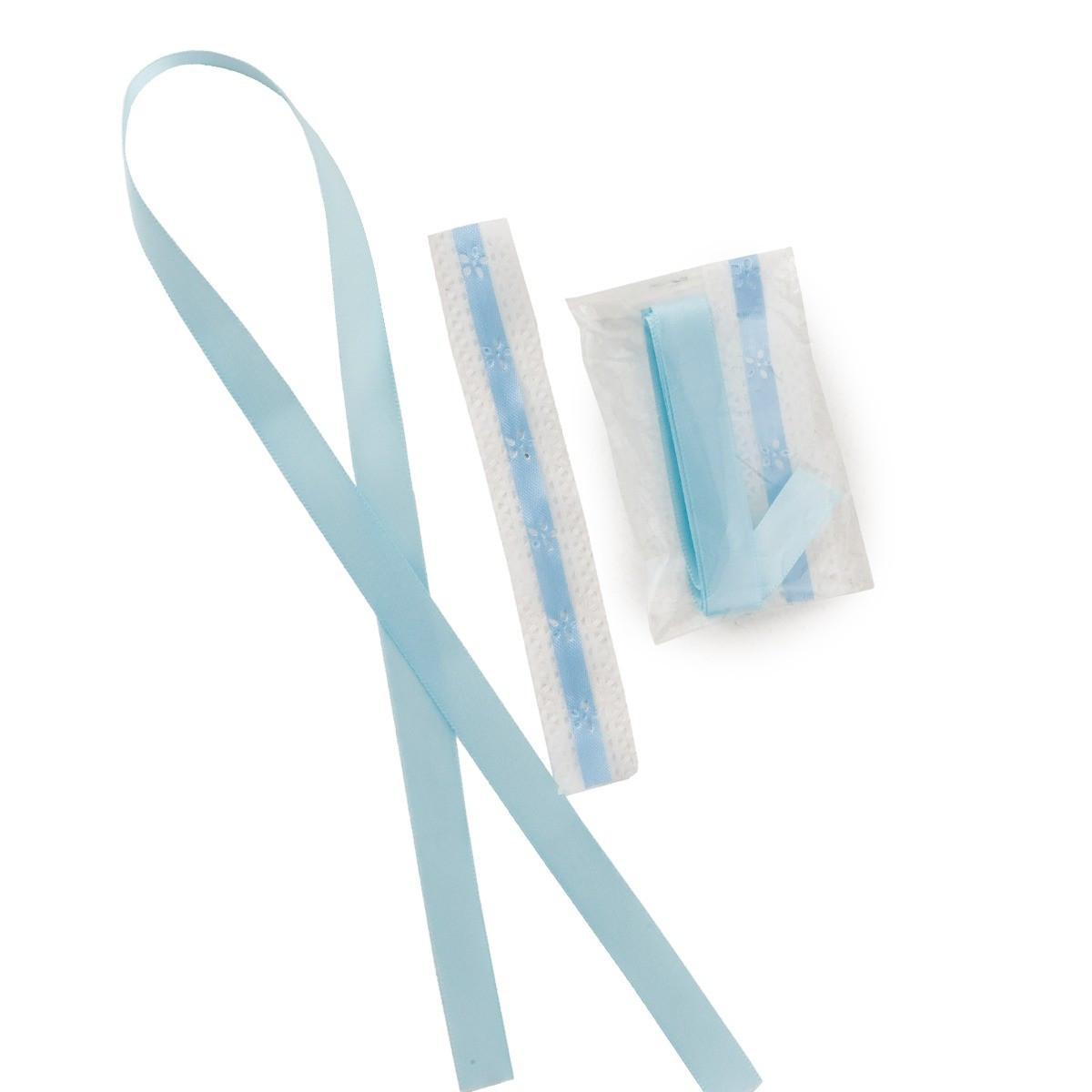 Décoration bleue pour bougie