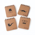 Petit carnet en kraft avec spirale