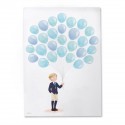 Imprimé empreintes d arbres communion short garçon 29 5x42cm