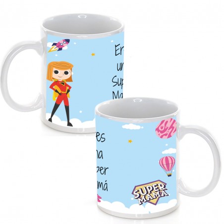 Mug super maman personnalisé