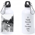 Bouteille personnalisée avec photo en couleur et texte