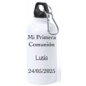 Bouteille de communion fille personnalisée avec texte et nom