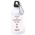Bouteille de communion fille personnalisée avec nom et dédicace