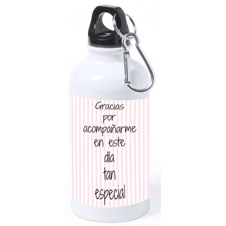 Bouteille de communion fille personnalisée avec nom et dédicace