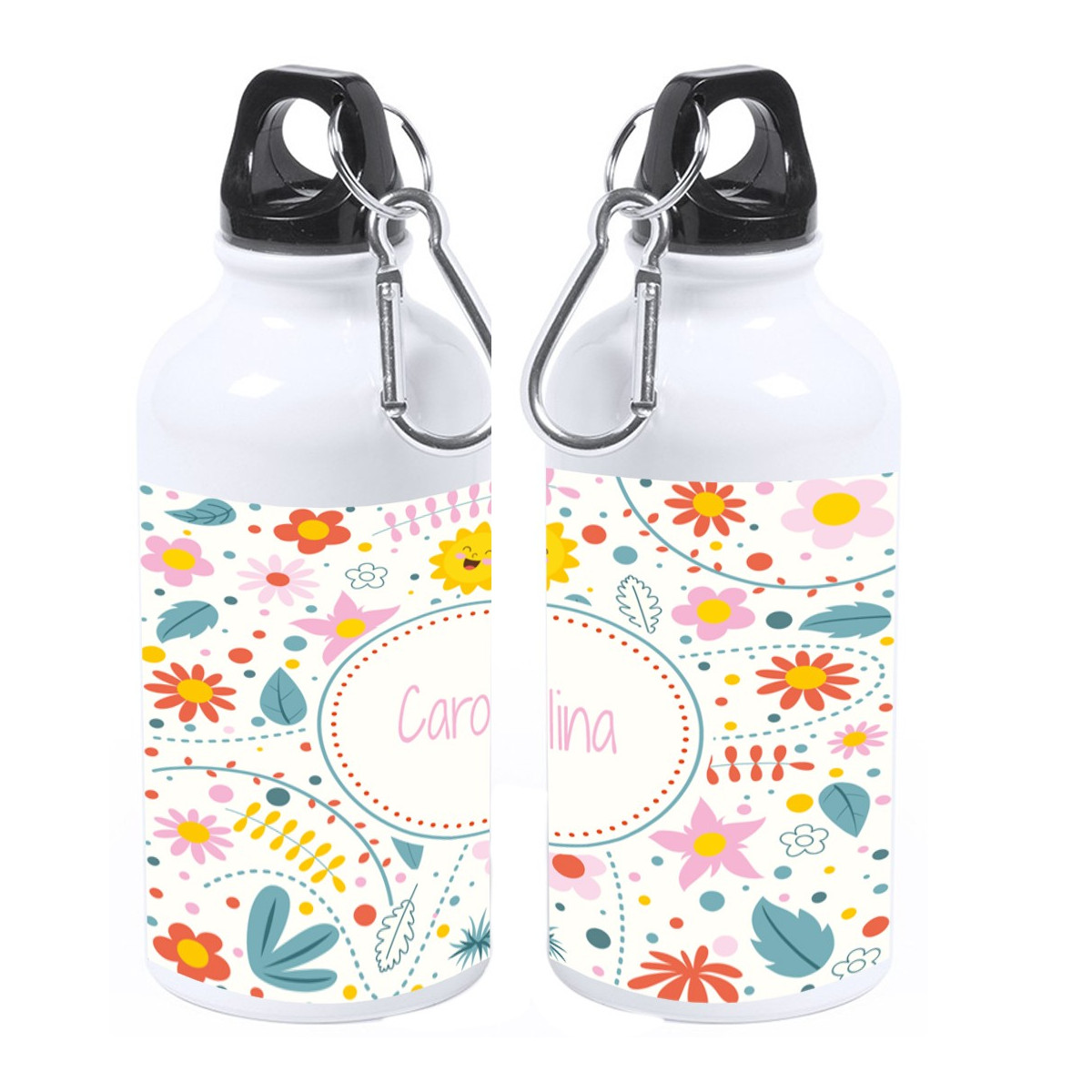 Bidon de fleurs personnalisé avec nom