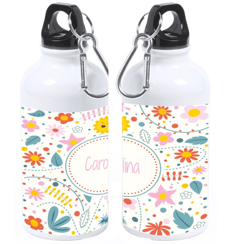 Bidon de fleurs personnalisé avec nom