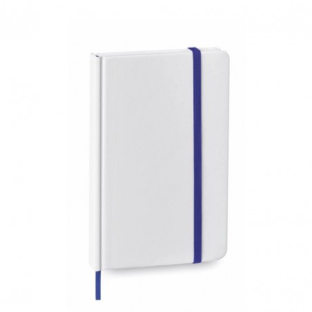 Carnet personnalisé avec le nom de l'invité et un stylo lampe de poche dans un sac en organza