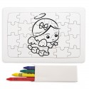 Puzzle de coloriage de petite fille d ange