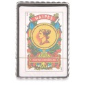 Jeu de cartes espagnol dans une enveloppe kraft avec nom d'invité personnalisé